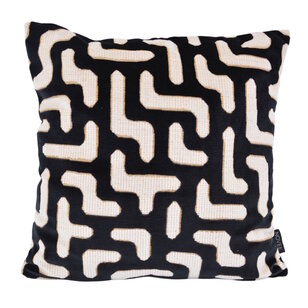 Elegance Zwart Kussenhoes | 45x45 cm | Velvet/Polyester