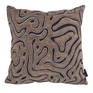 NOVÉE Chenille Flow Bruin Kussenhoes | 45x45 cm | Velvet/Polyester