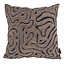 Chenille Flow Bruin Kussenhoes | 45x45 cm | Velvet/Polyester