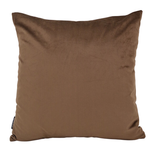 Chenille Flow Bruin | 45 x 45 cm | Kussenhoes | Velvet/Polyester