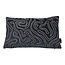 NOVÉE Chenille Flow Zwart | 30 x 50 cm | Kussenhoes | Velvet/Polyester