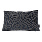 Chenille Flow Zwart Kussenhoes | 30x50 cm | Velvet/Polyester