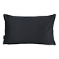 Chenille Flow Schwarz Kissenbezug | 30x50 cm | Samt/Polyester