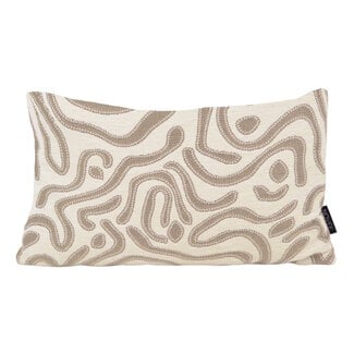 NOVÉE Chenille Flow Crème | 30 x 50 cm | Kussenhoes | Velvet/Polyester