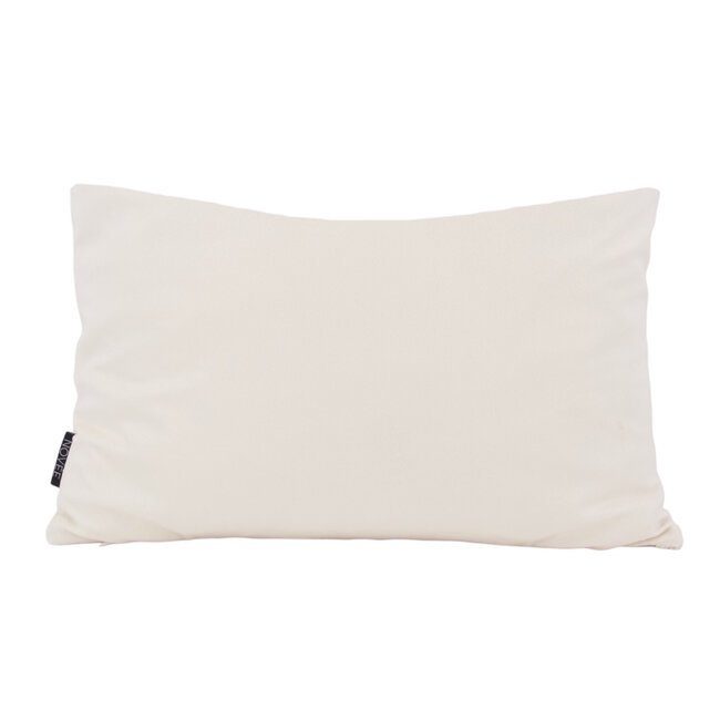 Chenille Flow Crème Kussenhoes | 30x50 cm | Velvet/Polyester