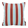 Riviera Stripe Blau/Rot Kissenbezug | 45x45 cm | Baumwolle/Polyester