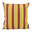 Riviera Stripe Grün/Rost Kissenbezug | 45x45 cm | Baumwolle/Polyester