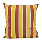 Riviera Stripe Grün/Rost Kissenbezug | 45x45 cm | Baumwolle/Polyester