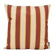 Riviera Stripe Crème/Roest Kussenhoes | 45x45 cm | Katoen/Polyester
