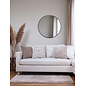 Chenille Flow Crème Kissenbezug | 45x45 cm | Samt/Polyester