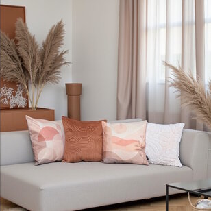 Abstract Velvet Terracotta Kissenbezug | 45x45 cm | Samt/Polyester
