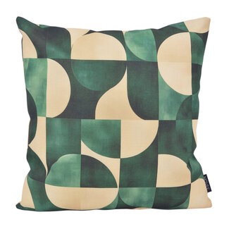 NOVÉE Arcade Groen Kussenhoes | 45x45 cm | Katoen/Linnen