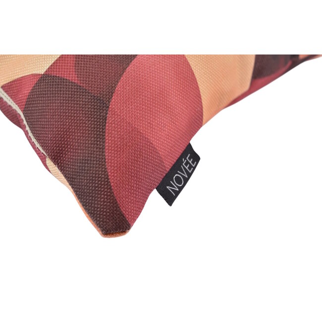 Arcade Rood Kussenhoes | 45x45 cm | Katoen/Linnen