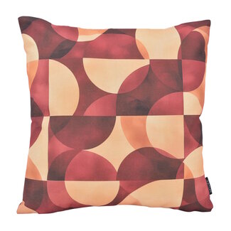 NOVÉE Arcade Rood Kussenhoes | 45x45 cm | Katoen/Linnen