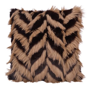 Furry Chevron Kussenhoes | 45x45 cm | Polyester