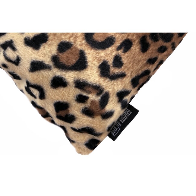 Furry Leopard Kussenhoes | 45x45 cm | Polyester