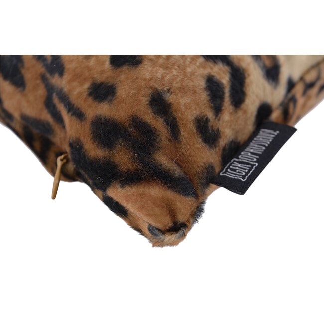 Furry Leopard Kissenbezug | 30x50 cm | Polyester