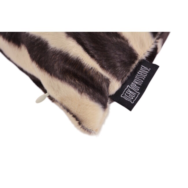 Furry Zebra Kissenbezug | 45x45 cm | Polyester