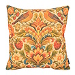 Heritage Bloom Grün Kissenbezug | 45x45 cm | Baumwolle/Leinen