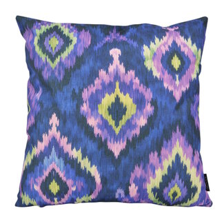 NOVÉE Ikat Indigo | 45 x 45 cm | Kussenhoes | Katoen/Linnen