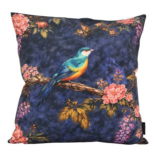 Midnight Blossom Birds #1 Kussenhoes | 45x45 cm | Katoen/Polyester