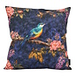 Midnight Blossom Birds #1 Kussenhoes | 45x45 cm | Katoen/Polyester