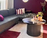 Metamorfose: een nieuw kleed = nieuwe kussens!