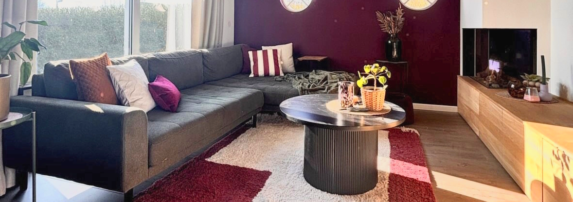 Metamorfose: een nieuw kleed = nieuwe kussens!