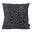 Sierkussen Chenille Flow Zwart | 45 x 45 cm | Velvet/Polyester