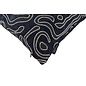 Sierkussen Chenille Flow Zwart | 45 x 45 cm | Velvet/Polyester