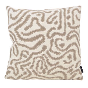 Sierkussen Chenille Flow Crème | 45 x 45 cm | Velvet/Polyester