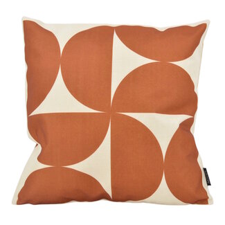 NOVÉE Retro Curve #3 Kussenhoes | 45x45 cm | Katoen/Linnen