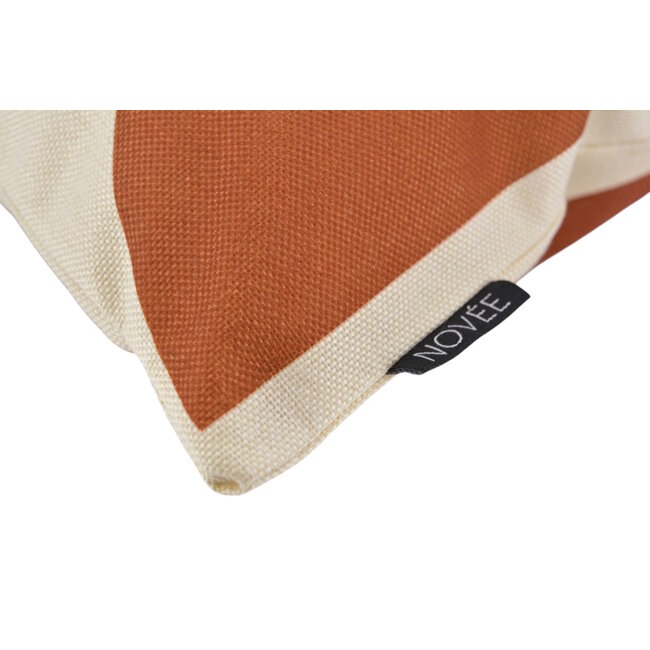 Retro Curve #3 Kissenbezug | 45x45 cm | Baumwolle/Leinen