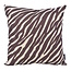 NOVÉE Brown Zebra Kissenbezug | 45x45 cm | Baumwolle/Leinen