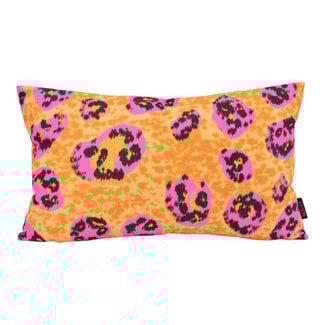 NOVÉE Ochre Leopard Kussenhoes | 30x50 cm | Katoen/Polyester
