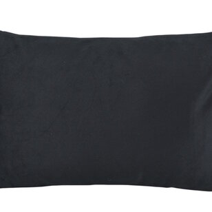 Sierkussen Chenille Flow Zwart | 30 x 50 cm | Jacquard /Polyester