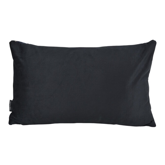 Sierkussen Chenille Flow Zwart | 30 x 50 cm | Jacquard /Polyester