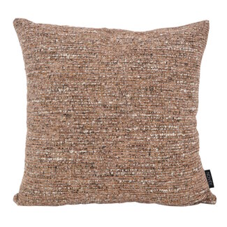 NOVÉE Chenille Braun/Terra Kissenbezug | 45x45 cm | Polyester