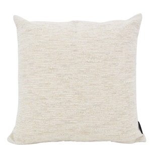 Chenille Crème/Beige Kussenhoes | 45x45 cm | Polyester