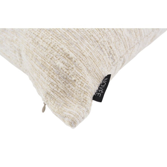 Chenille Crème/Beige Kissenbezug | 45x45 cm | Polyester