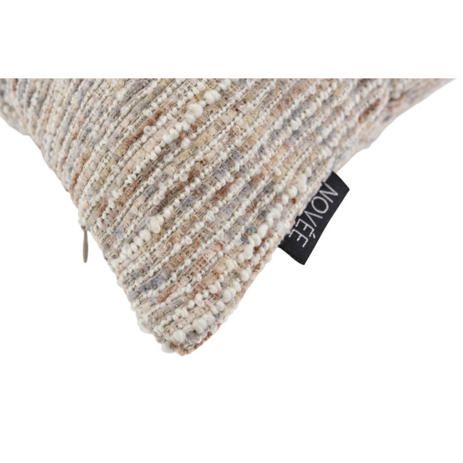 Chenille Taupe/Beige Kissenbezug | 30x50 cm | Polyester