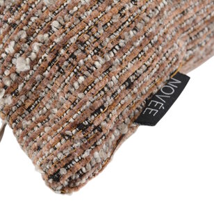 Chenille Bruin/Terra Kussenhoes | 30x50 cm | Polyester