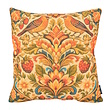 Dekokissen Heritage Bloom Grün | 45x45 cm | Baumwolle/Leinen