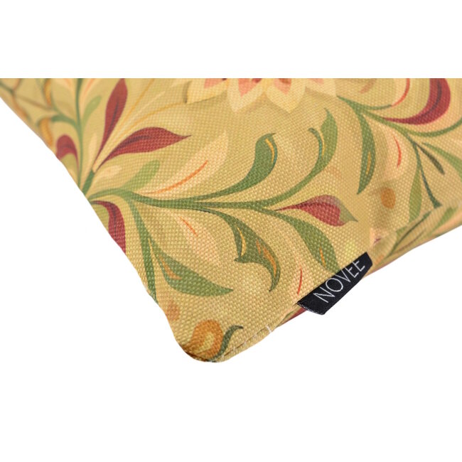 Sierkussen Vintage Bloom Groen | 45x45 cm | Katoen/Linnen