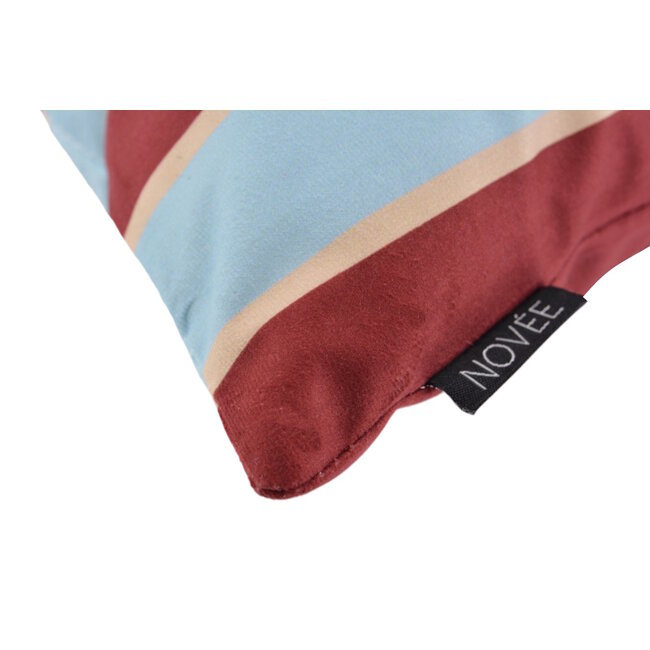 Sierkussen Riviera Stripe Blauw/Rood | 45x45 cm | Katoen/Polyester