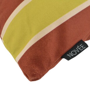 Sierkussen Riviera Stripe Groen/Roest | 45x45 cm | Katoen/Polyester