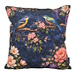 Sierkussen Midnight Blossom Birds #2 | 45x45 cm | Katoen/Polyester