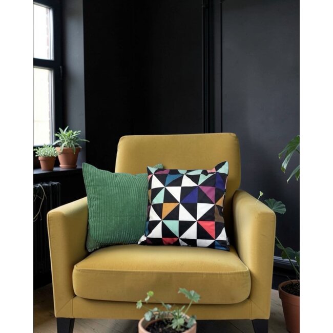 Sierkussen Retro Graphic Style #2 | 45 x 45 cm | Katoen/Polyester