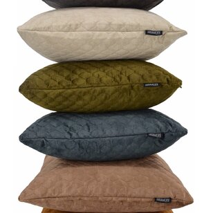 Nera Velvet Beige Kussenhoes | 45x45 cm | Polyester