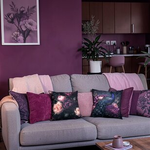 Corduroy Magenta Kussenhoes | 45 x 45 cm | Polyester